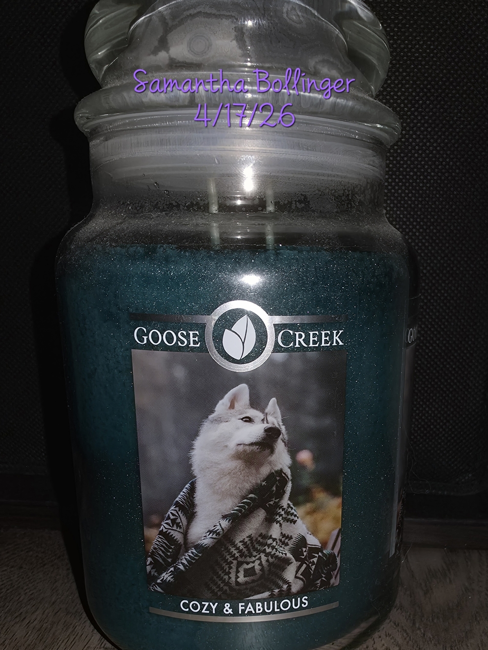Goose Creek Cozy & Fabulous Scented Large Jar Candle